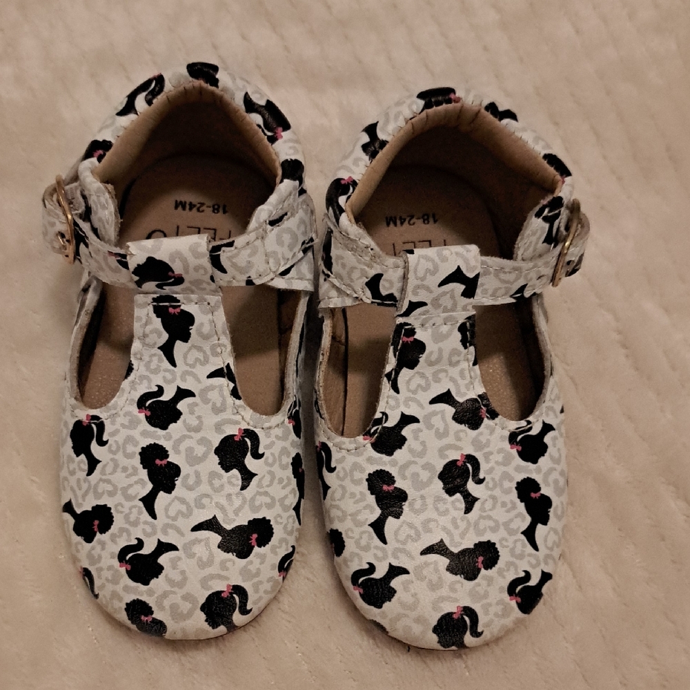 Monkey Feet Baby Shoes with Black and White Pattern